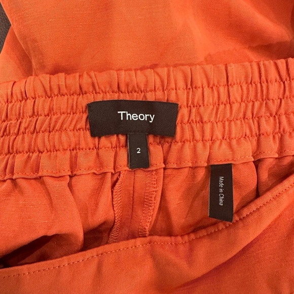 Theory Joliet Linen Blend Women's Pants 2 - Picture 9 of 10
